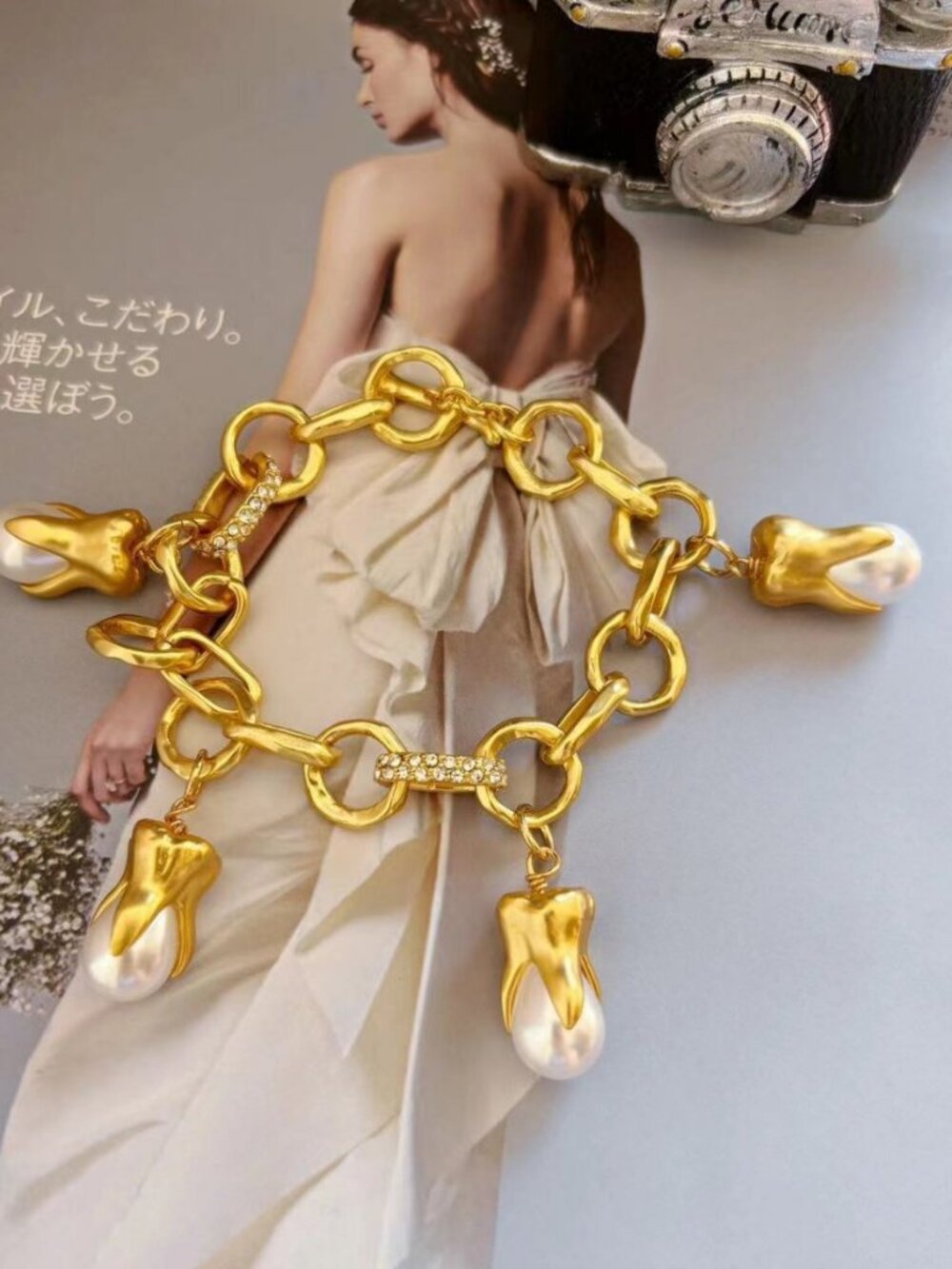 Schiaparelli Pearl Teeth Bracelet